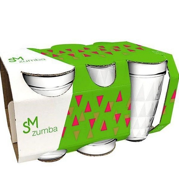 COPO CONJ C/6UN 270ML ZUMBA/NATURE/AURORA