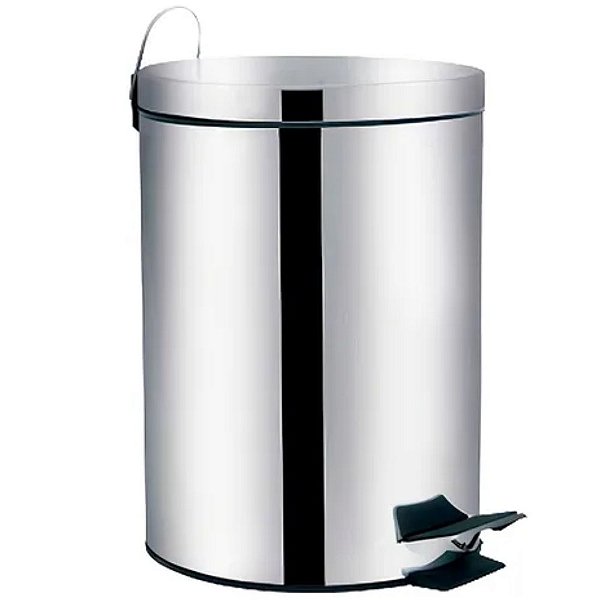 LIXEIRA INOX C/PEDAL 5L AGA MOR