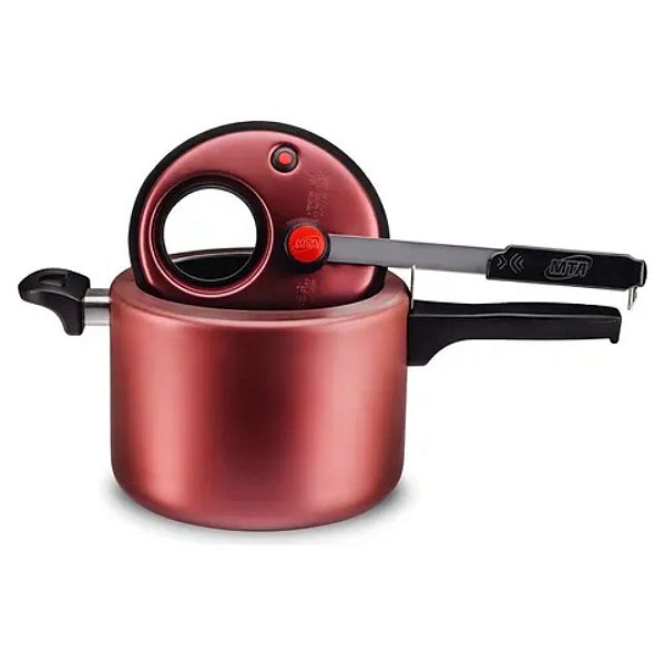 PANELA PRESSAO 4,5L VISOR INTER CEREJA M.T.A