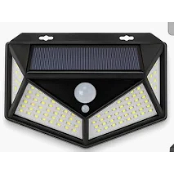 LUMINARIA SOLAR T/ARANDELA SOLAR 100LED KAISHU
