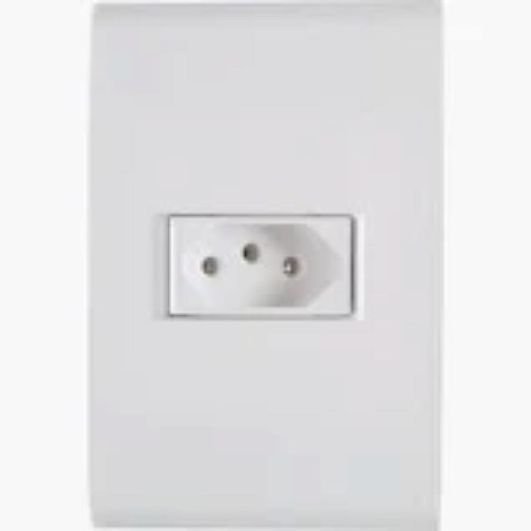 TOMADA EMB SIMP 2P+T 10A LIZ TRAMONTINA