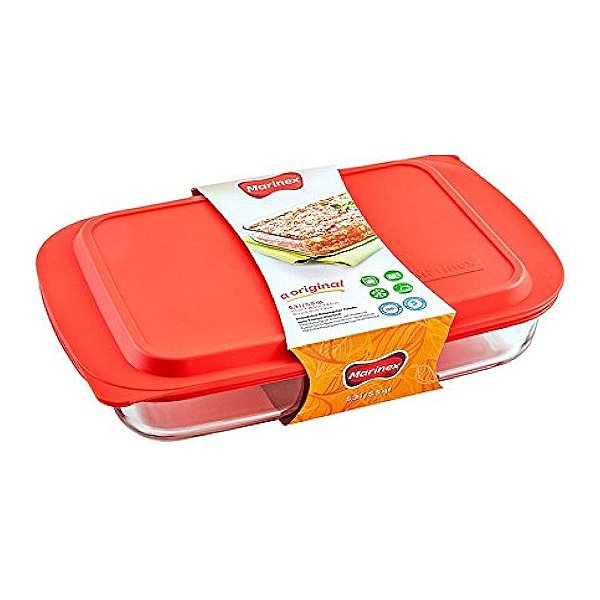 ASSADEIRA VIDRO RETAN. 5,0L C/TAMPA MARINEX .