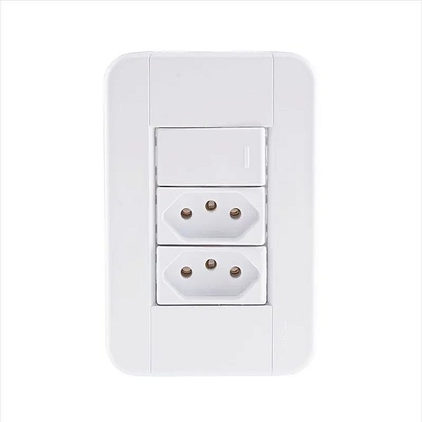 INTERRUPTOR EMB PARAL 2TEC+1TOM 10A 2P+T LIZ TRAMONT .