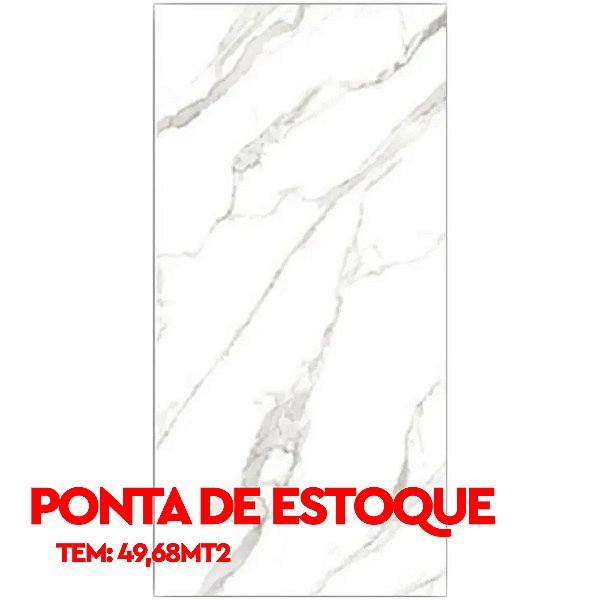 PISO RET. AC. 60X120 GRAN STATUARIO tem 49,68m2