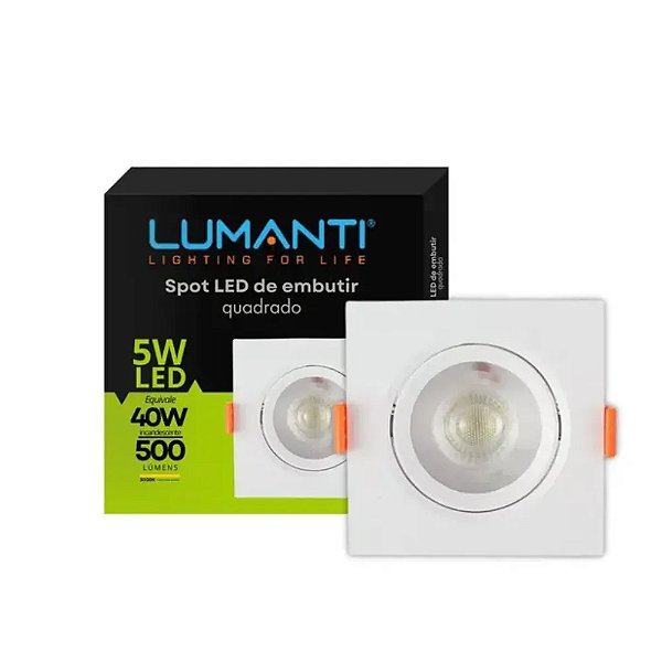 SPOT LED 5W EMB. QUAD 6500K LUMANTI