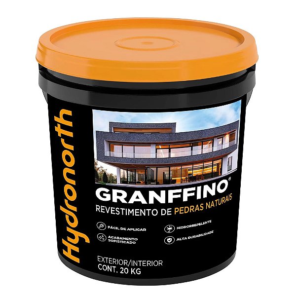 BALDE PLAST GRANFFINO PEDRAS NATUR CINZ CLAR 20KG HYDRONORTH
