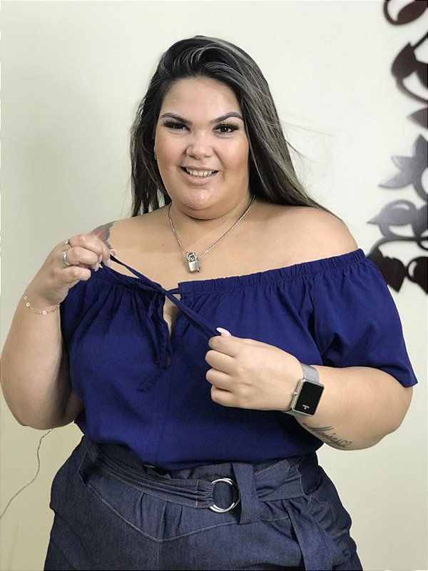 Blusa Feminina Moda Plus Size Casual Estilo Batinha - R$ 80