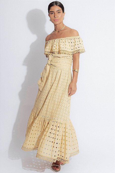 Vestido Laise Cigana Calista Bege |  KM222102