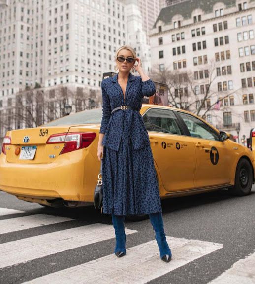 NYC COLLECTION | SAIA MIDI BLUE JAGUAR Código: KM141106