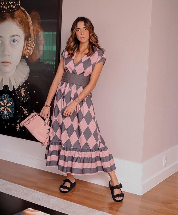 VESTIDO LOSANGO SARAH IN 21