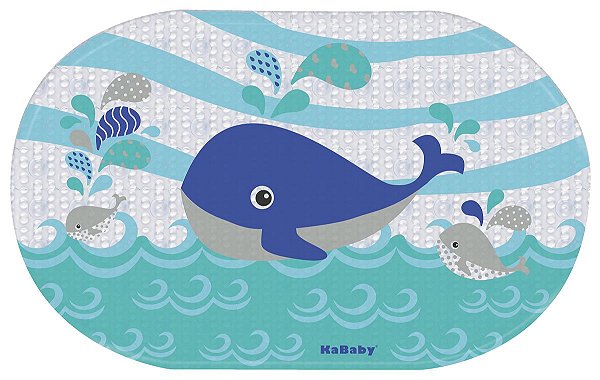 Tapete para Banheiro Baleia Azul - Kababy