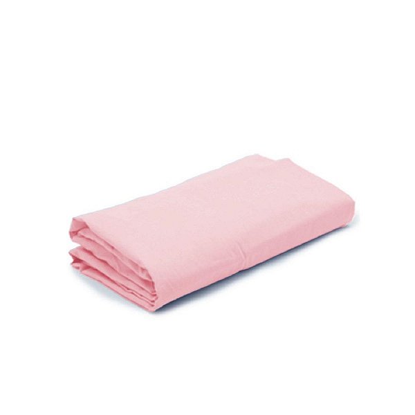 Lençol de Elástico Avulso Berço Americano 70cm x 130cm x 15cm Rosa - Arrumadinho