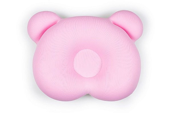 Almofada Ergonômica Ursinho Rosa - Baby Pil