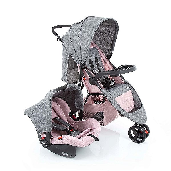 Travel System Jetty DUO Rosa Mescla - Cosco