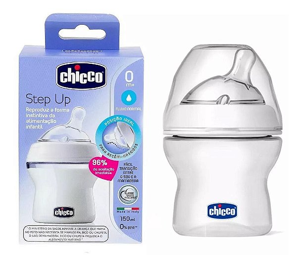 Mamadeira Step Up 150 ml Fluxo Normal - Chicco