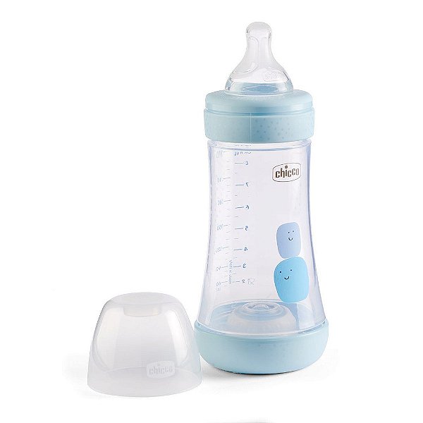 Mamadeira Perfect 5 240ml Azul - Chicco