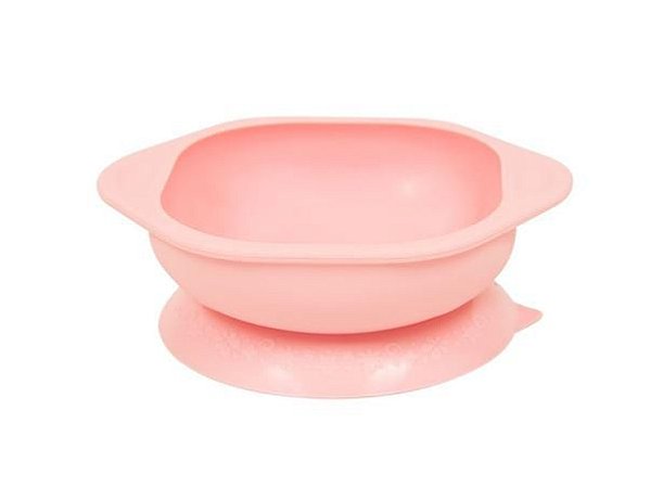 Tigela em Silicone com Sucção para Microondas Rosa - Marcus&Marcus