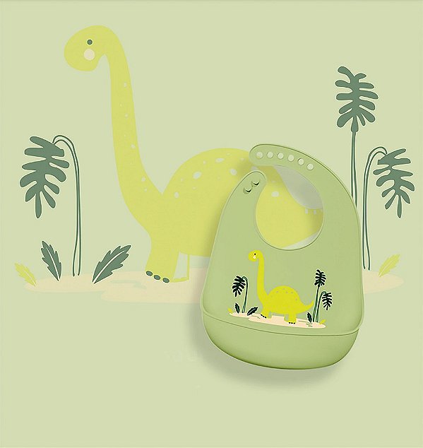 Babador de Silicone Bichos Dino - KaBaby