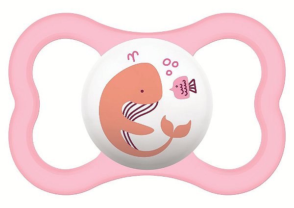 Chupeta Air Baleia Rosa 6m+ - Mam