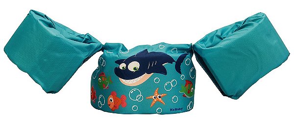 Boia de Vestir Infantil Tubarão Azul