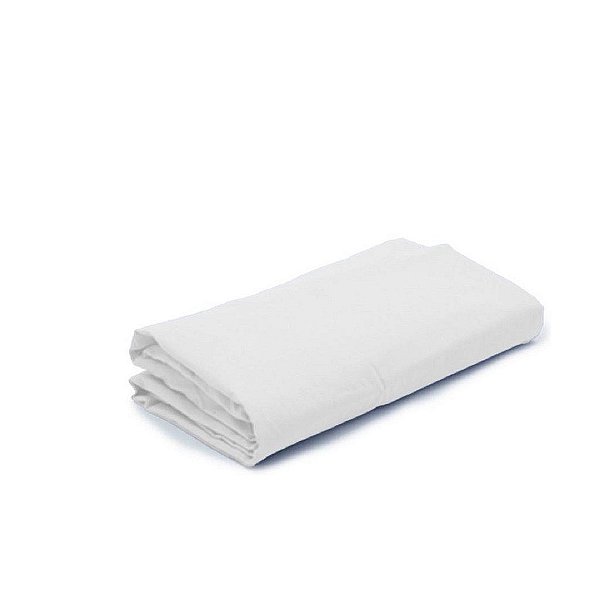 Lençol de Elástico Avulso Mini Berço 40cm x 85cm x 10cm Branco - Arrumadinho