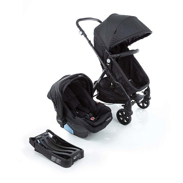 Travel System Poppy Trio Cosco - Preto Mescla