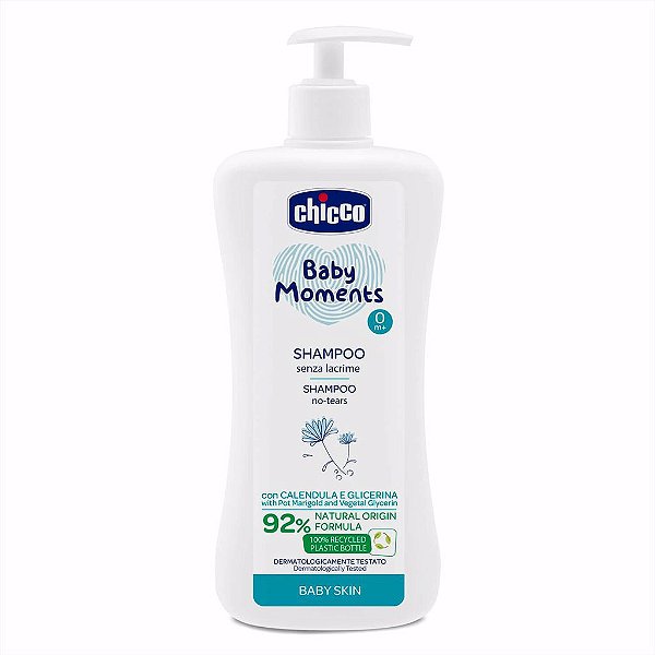 Shampoo 500ml Pele Delicada Baby Moments Chicco