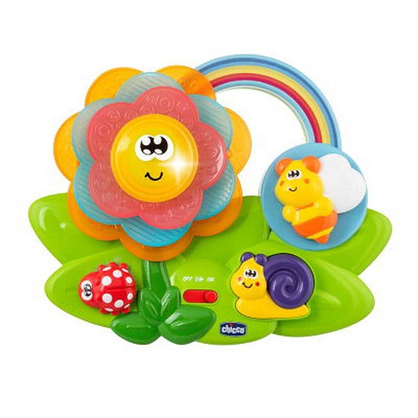 Brinquedo Infantil Flor Sensorial com Luz e Som Chicco