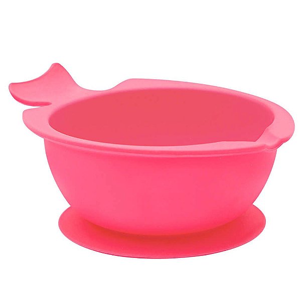 Bowl de Silicone com Ventosa Rosa - Buba