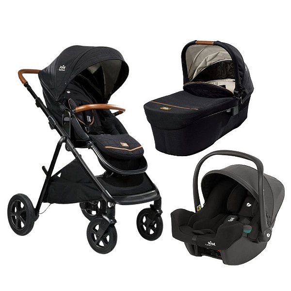 Carrinho de Bebê Aeria + Moisés Ramble XL Signature Eclipse + Bebê Conforto I-snug - Joie