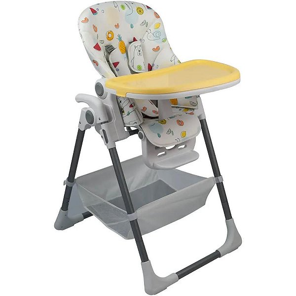 Cadeira de Alimentação Belle Amarela Premium Baby