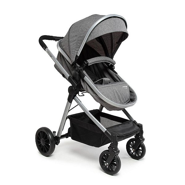 Carrinho de Bebe Voyage Prestige Melange Cinza