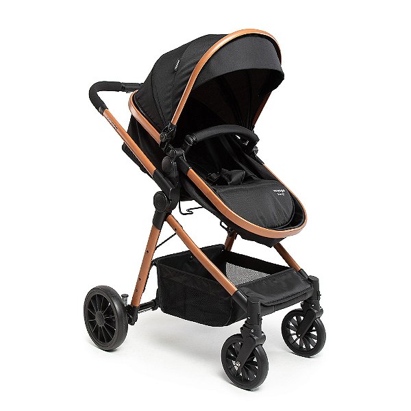 Carrinho de Bebe Voyage Prestige Terracota Preto Carrinho de Bebe Voyage Prestige Terracota Preto