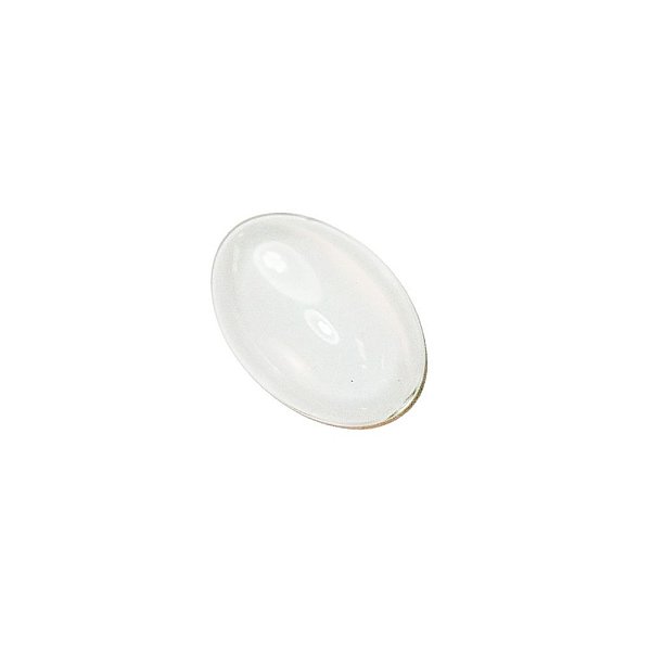 11-0167 - Bandeja com 50 Chatons de Vidro Oval Cristal 20mmx30mm