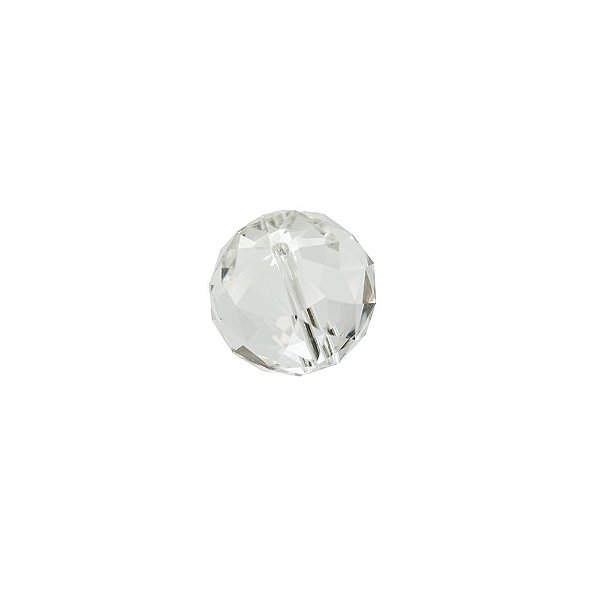 11-0155 - Bandeja com 65 Esferas de Vidro Facetadas Cristal 20mm