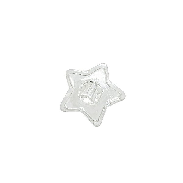 05-0744 - Pacote com 1 Kg de Acrílico Cristal Estrela com Detalhe 31mm