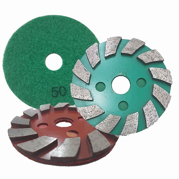 Prato Diamantado com Velcro - 100mm