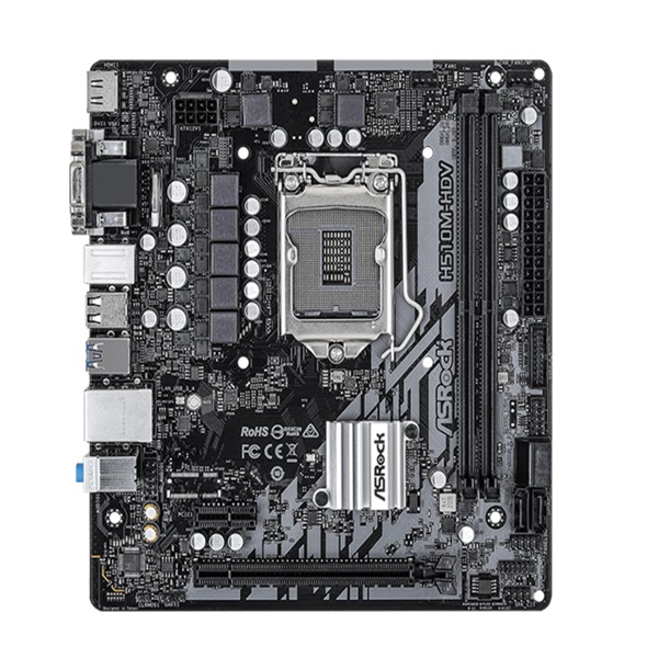 Placa Mae Intel LGA1200 - AsRock H510M-HDV, 11ªG, DDR4, M.2, Usb 3.0, Hdmi, Vga