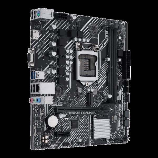 Placa Mae Intel LGA1200 - Asus Prime H510M-K, 11ªG, DDR4, Usb 3.0, Hdmi, Vga