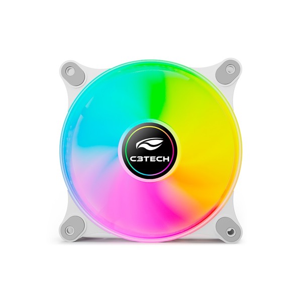 Cooler Fan 120x120x25mm F9-L160HW RGB C3Tech Gaming (Conector Molex 4 Pinos)