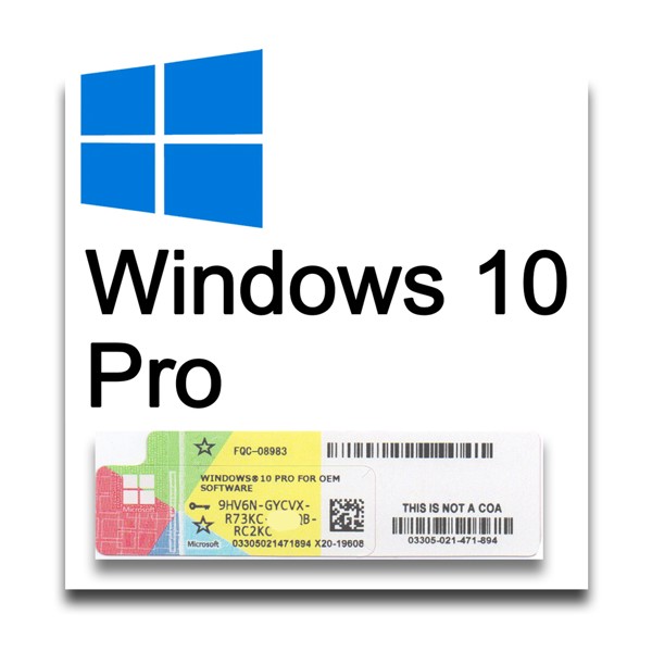 Windows 10 Pro 32/64Bits OEM ( Etiqueta Serial Key )
