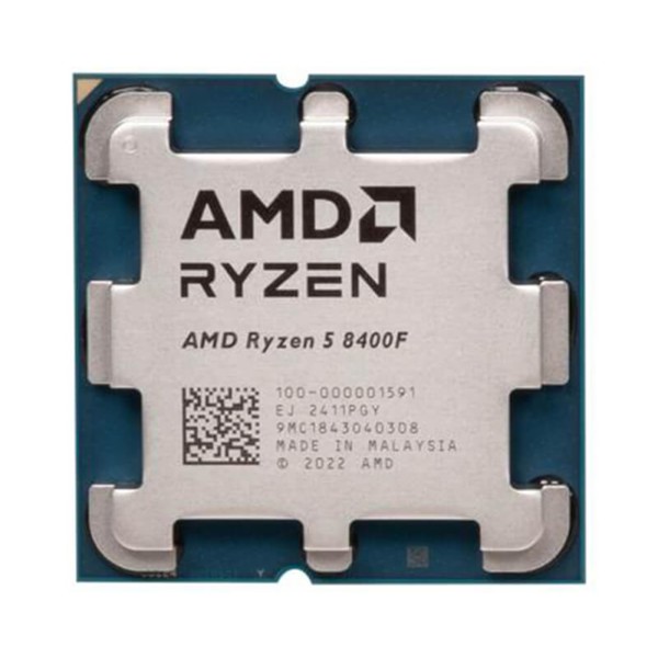 Processador AMD AM5 Ryzen 5 8400F 4.2Ghz (4.7Ghz Turbo) 6-Cores, 12-Threads "SEM VIDEO" - 100-100001591BOX