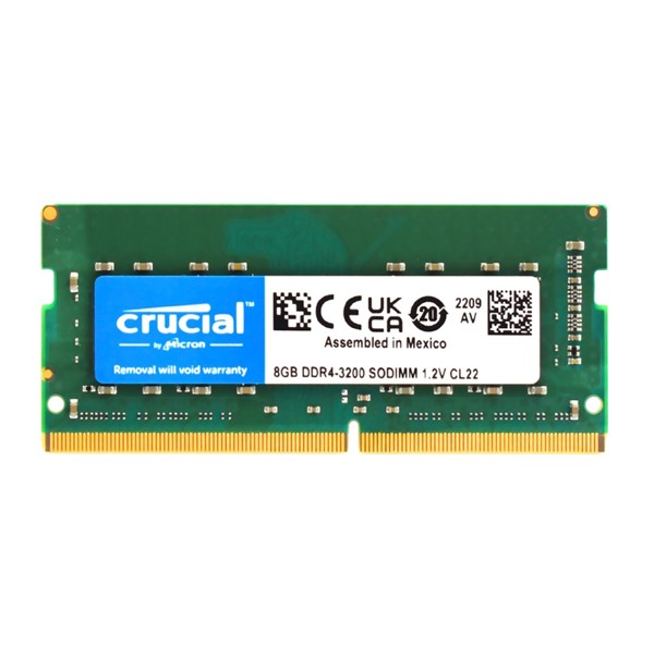 Memoria para Notebook DDR4 8GB 3200Mhz CL22 Crucial - CT8G4SFRA32A