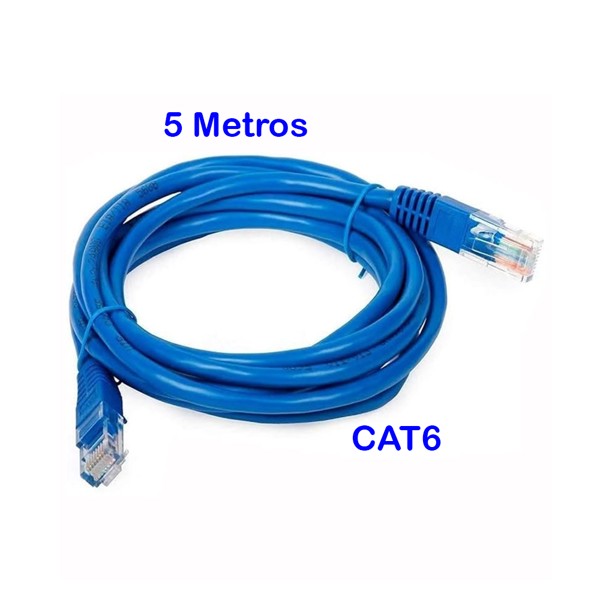 Cabo de Rede Patch Cord CAT6 - 5 Metros
