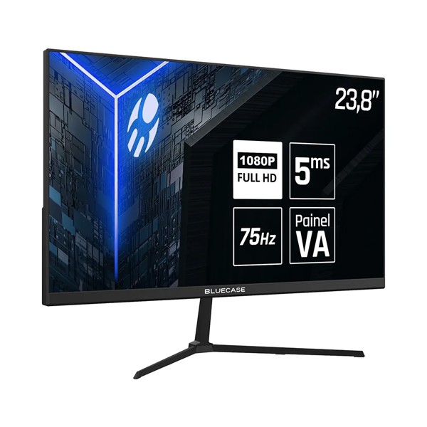 Monitor de 23.8" Gamer Bluecase Full HD (1920x1080) 75Hz Vga/Hdmi - BM24FFH1GW