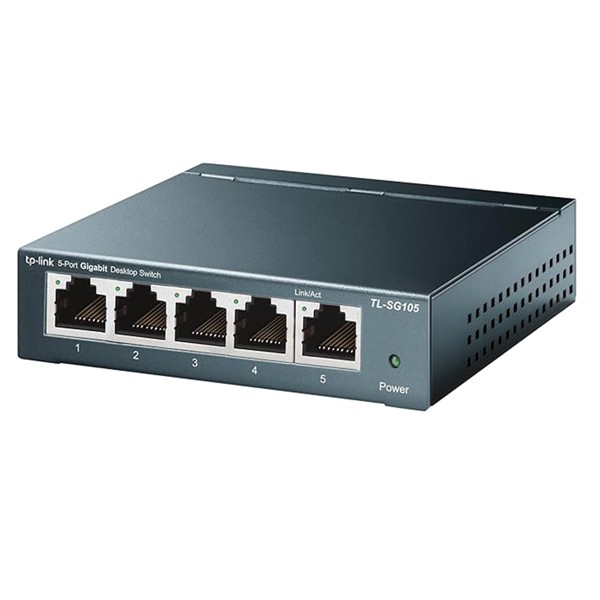 Switch Gigabit 05 Portas RJ45 (10/100/1000Mbps) TP-Link TL-SG105