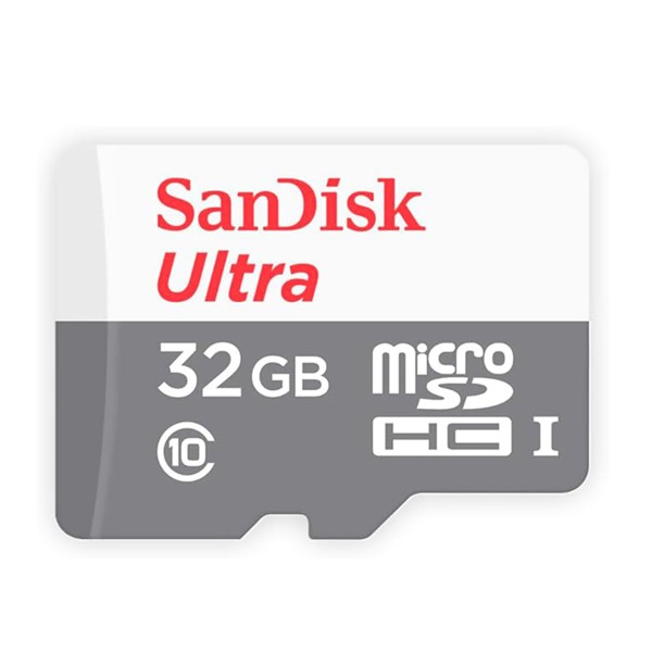 Cartão de Memória Micro SDHC Ultra 32Gb 100MB Sandisk com Adaptador SDSQUNR-032G-GN3MA