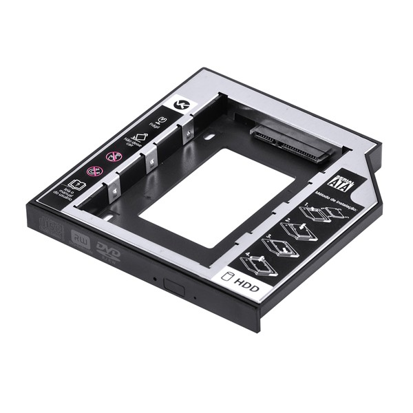 Gaveta Caddy para HD/SSD Sata 2.5" para Driver Note 12.7mm