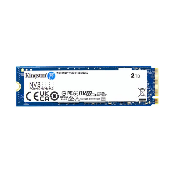 HD SSD 2TB M2 Nvme 2280 Kingston NV3 PCIe 4.0 - Pn: SNV3S/2000G