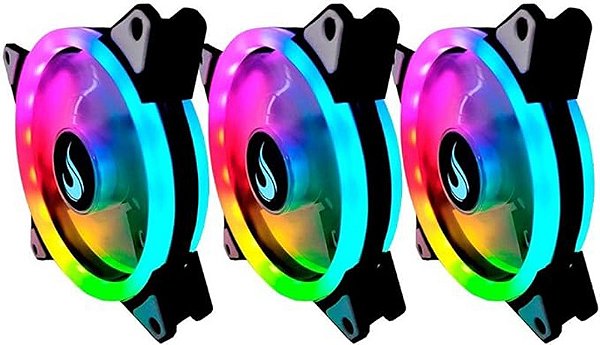 Kit Cooler para Gabinete 3Un Rise Mode Energy Rgb - Fn-02-rgb-5v